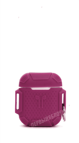 Защитный чехол для AirPods, силиконовый, VS противоударный на руку, фиолетовый 4665299803160 - фото 10509