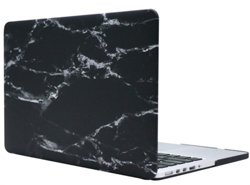 Чехол для MacBook Pro Retina 13' Gurdini, пластиковый, мрамор темно-серый - фото 14160