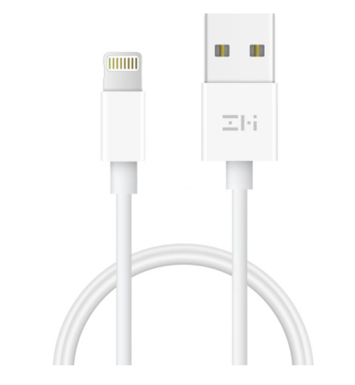 Кабель Lightning to USB MFI, ZMi AL813 (1M), белый 4665299805697 - фото 76977