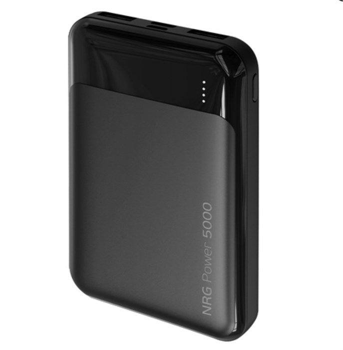 Внешний аккумулятор Deppa NRG Power 5000 mAh, 2.1, 2USB, черный 33629 - фото 77144