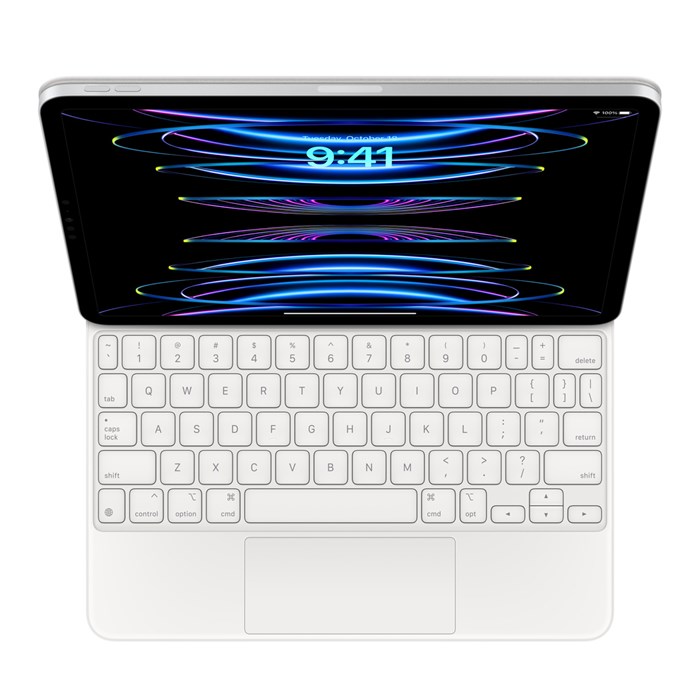 Чехол-клавиатура Magic Keyboard для iPad Air 2024-2025 (M2/M3), Air 4/5, iPad Pro 11 2018-2022 White, белый (MJQJ3) MJQJ3 - фото 77484