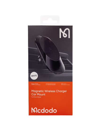 Автомобильный держатель Mcdodo wireless charger 15W, белый 4665299807266 - фото 77515