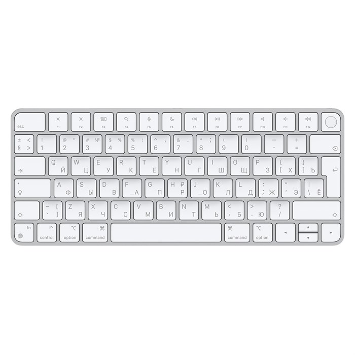 Клавиатура Apple Magic Keyboard с Touch ID для Mac с чипом Apple Silver, серебристая (MK293) MK293 - фото 77672