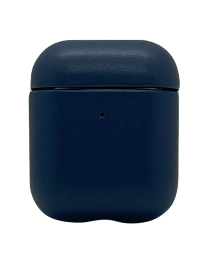 Чехол для AirPods K-DOO, кожаный, синий 4665299806709 - фото 77729