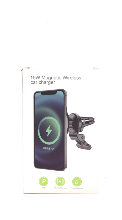 Автомобильный держатель для iPhone 12/12 Pro/12 Pro Max/12 mini, 15W магнитный, черный 4665299806474 - фото 77841
