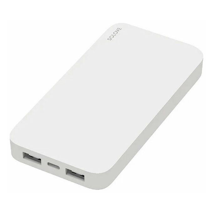 Внешний аккумулятор Xiaomi SOLOVE 10000 mAh/USB-C, с чехлом, белый 4665299805300 - фото 78240