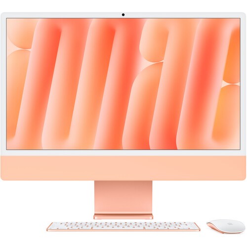 Моноблок iMac 24" 2024 Retina 4,5K (M4 10C CPU, 10C GPU) 16Gb, 256Gb SSD Orange, оранжевый (MWV83) MWV83 - фото 78339