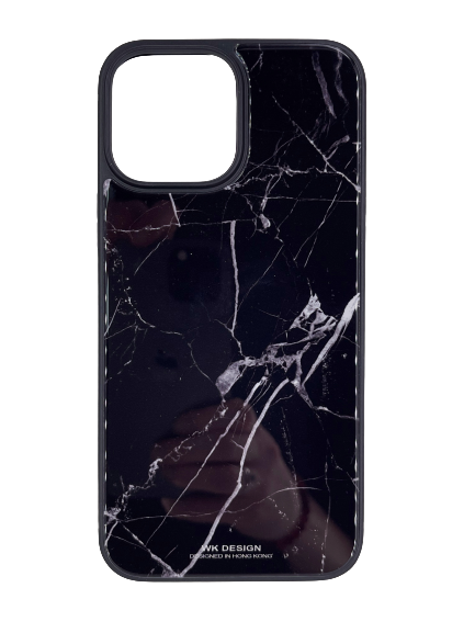 Чехол для iPhone 13 Pro Max WK Design, мрамор, черный 4665299807408 - фото 78354