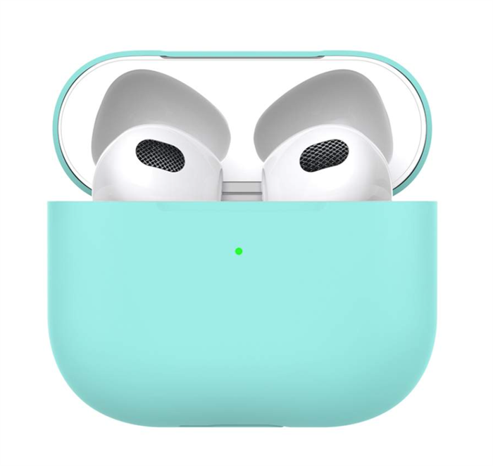 Защитный чехол для AirPods 3, силиконовый Deppa, мятный 47325 - фото 78707