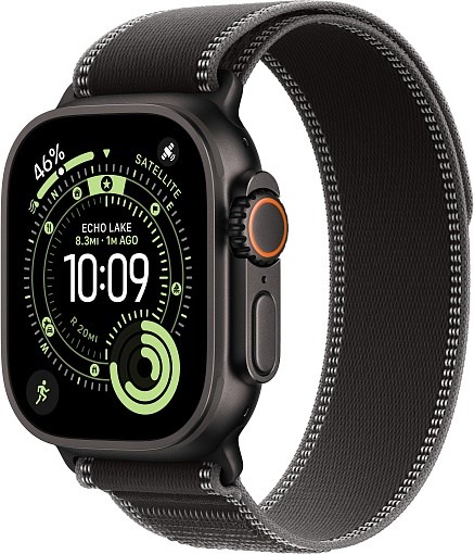 Умные часы Watch Ultra 3 49mm Black Titanium Case with Black/Charcoal Trail Loop 4665299810032 - фото 79549