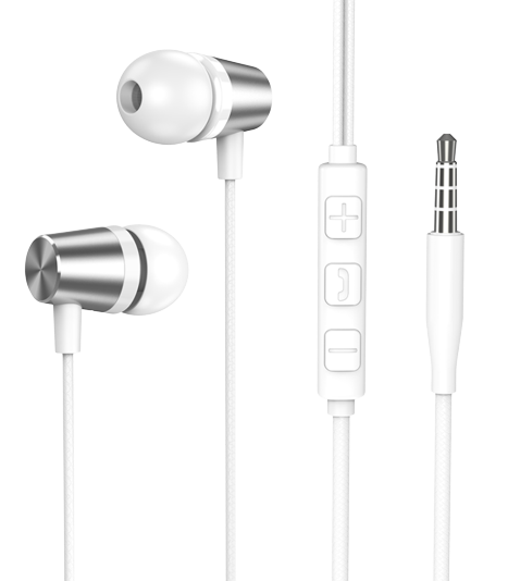 Стереогрнитура Deppa Stereo Alum Mini, белый 44184 - фото 80091