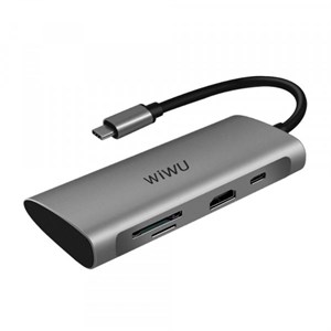Переходник WIWU 7 in 1 (HDMI/USB-C/3USB3.0/SD/MicroSD)