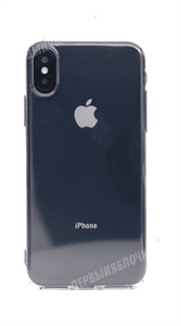 Чехол для iPhone X/Xs силиконовый, прозрачный плотный 2.0mm