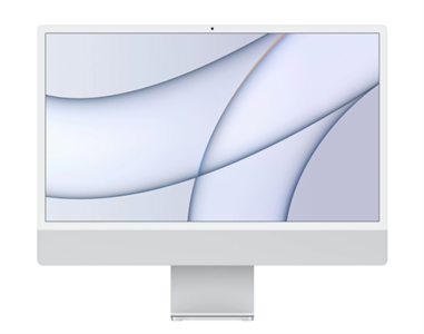 Моноблок iMac 24" Retina 4,5K, (M1 8C CPU, 7C GPU), 8 ГБ, 256 ГБ SSD, серебристый (MGTF3)