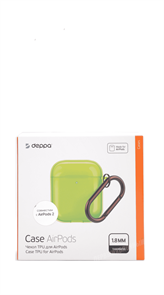 Защитный чехол для AirPods, силиконовый NEON Deppa, желтый 47305