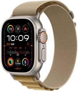 Умные часы Watch Ultra 2 (2024) 49mm Natural Titanium Case with Tan Alpine Loop 4665299809706
