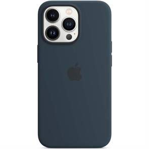 Чехол для iPhone 13 Pro Silicone Case, (Abyss Blue) темно-синий (OR) 4665299807356