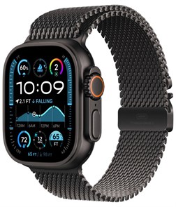 Умные часы Watch Ultra 2 (2024) 49mm Black Titanium Case with Black Titanium Milanese Loop 4665299809702