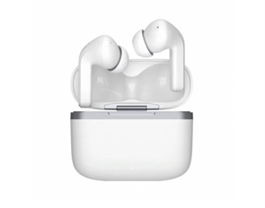 Беспроводные наушники с микрофоном Deppa Air Icon, TWS, BT 5.1, зарядный футляр 350 mAh, ANC, белый 44178