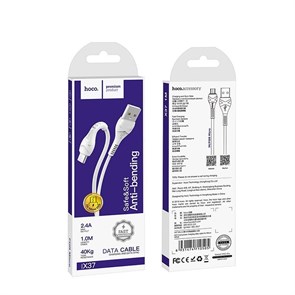 Кабель Micro USB to USB, Hoco X37 (1M), белый 4665299808003