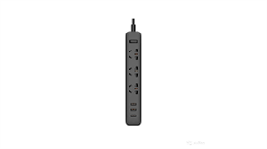 Удлинитель Xiaomi Mi Power Strip (3 розетки+3 USB, черный) [XMCXB01QM] XMCXB01QMb