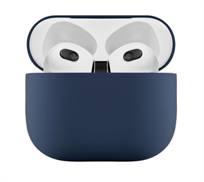 Защитный чехол для AirPods 3, силиконовый Deppa, синий 47323