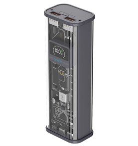 Внешний АКБ Deppa NRG Turbo Crystal 30000 mAh, 22.5w, display 33660