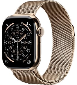 Умные часы Watch S11 42mm Gold Titanium Case with Gold Milanese Loop 4665299810042