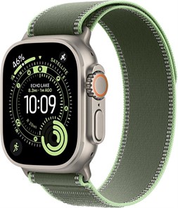 Умные часы Watch Ultra 3 49mm Natural Titanium Case with Green/Neon Trail Loop 4665299810037