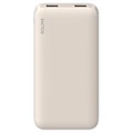 Внешний аккумулятор Xiaomi SOLOVE 10000 mAh/USB-C, с чехлом, бежевый 4665299805299 - фото 78019