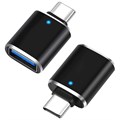 Переходник для MacBook iNeez (OTG), USB-C to USB 2.0, черный 4665299808411 - фото 78227
