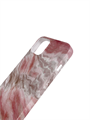 Чехол для iPhone 13 Pro ARU, силиконовый, мрамор, розовый с серым 4665299807560 - фото 78330